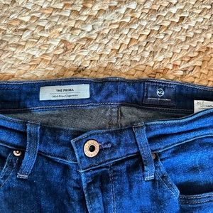 AG Jeans - The Prima - size 27R - dark denim, tons of stretch